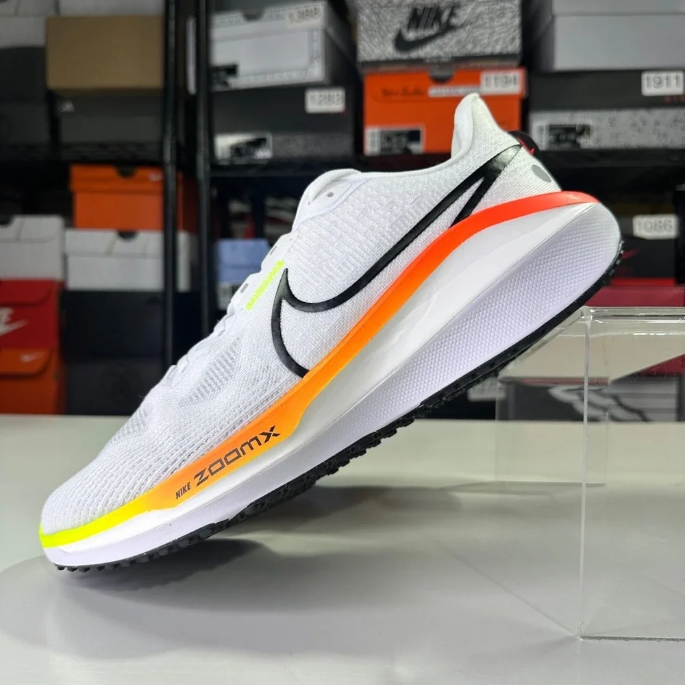 Nike Air Zoom Vomero 17 Running Mens Size 11 White Crimson Volt HF4914-100 Shoes